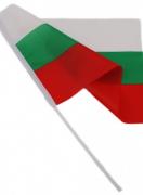 Знаме на Република България 45/30 см - флагче с дръжка